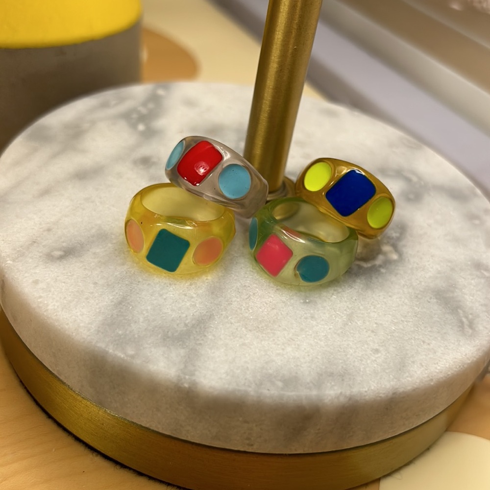 Retro Ring Set - Picture 2 of 3